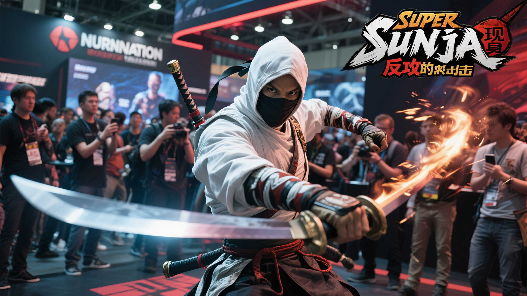 白衣忍者现身核聚变展 超级反攻震撼来袭 白衣忍者现身核聚变展 超级反攻震撼来袭